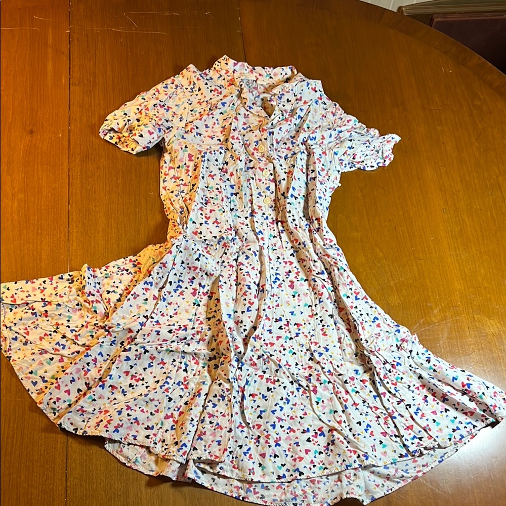Gap Kids Heart Pattern Summer Dress